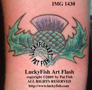 Thistle Charm Scottish Tattoo Design 1