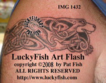 Faithful Hound Celtic Tattoo Design 1