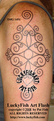 Meditating Celt Tattoo Design 1