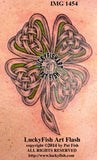 Knotwork Clover Celtic Tattoo Design 2