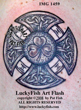 Irish Fireman's Cross Celtic Tattoo Design