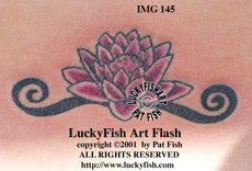 Water Lily Tattoo Design 1