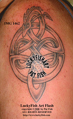 Infinity Dragon Celtic Tattoo Design 1