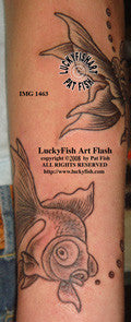 Fancy Goldfish Tattoo Design 1
