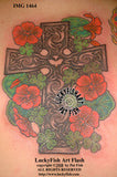 Nasturtium Cross Celtic Tattoo Design 1