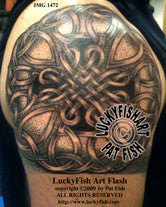 Corona Cross Celtic Tattoo Design 1