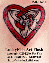 Honeymoon Heart Celtic Tattoo Design 1