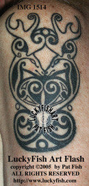 Welsh Stags Celtic Tattoo Design 1