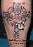 Claddagh High Cross Celtic Tattoo Design 3