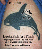 Sleek Orca Tattoo Design