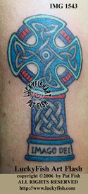 Imago Dei Cross Celtic Tattoo Design 1