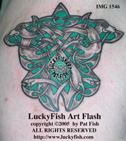 Dog Shield Celtic Tattoo Design 1