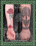 Anchored Tree Celtic Arm Tattoo Design