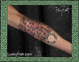 Elbow Armor Celtic Tattoo Design 2
