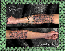 Elbow Armor Celtic Tattoo Design 3