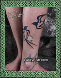 Santorini Swallows Tattoo Design 2