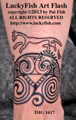 Uffington Cuff Celtic Tattoo Design 1