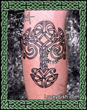 Celtic Tree of Life Lines Tattoo Design