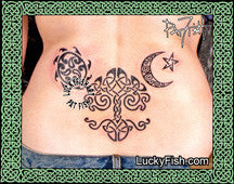 Celestial Tableau Tribal Celtic Tattoo Design 2