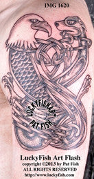 USA & Eire Heritage Celtic Tattoo Design 1