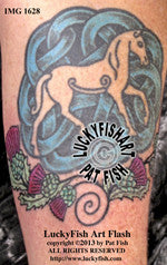 Scottish Pony Celtic Tattoo Design 1