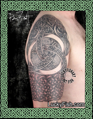 Triquetra Ring and Cross Matching Tattoo Designs — LuckyFish, Inc. and  Tattoo Santa Barbara