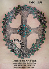 Quartered Tree of Life Celtic Tattoo Design 1
