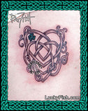 Motherhood Growing Heart Celtic Tattoo Design 