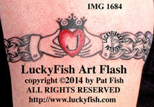 Viking Claddagh Celtic Tattoo Design 