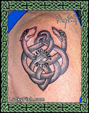 Entwined Wolf/Dog Celtic Tattoo Design 2