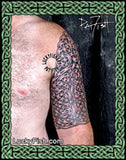 Celtic Upper aArm Battle Armor Tattoo Design