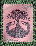 Celtic Family Roots Irish Wolfhound Tattoo Design