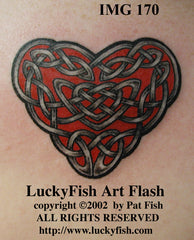 Celtic Heart Tattoo Design 1