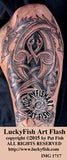 Celtic Viking Wyvern Dragons Tattoo Design 1