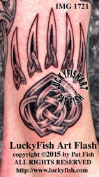 Celtic Bear Paw Mark Tattoo Design 1