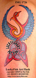 Memory Phoenix Celtic Tattoo Design 1