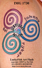 Dedication Triple Spiral Celtic Tattoo Design 1