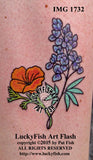 Poppy & Lupine Tattoo Design 2