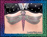 Celtic Dragonfly Tattoo Design 3