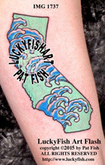 California Surf Tattoo Design 1
