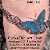 Artemis Butterfly Tattoo Design 2