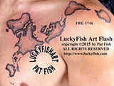 Dymaxion Map Tattoo Design 1