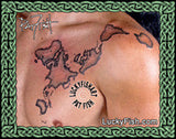Dymaxion Map Tattoo Design 2