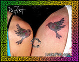 Lovebirds Tattoo Design 2