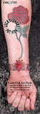 Long Stem Rose Romantic Tattoo Design