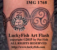 Symbol Disc Celtic Bracelet Tattoo Design 1