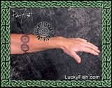 Symbol Disc Celtic Bracelet Tattoo Design 3