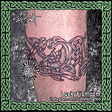 Celtic War Dog Band Tattoo Design 2