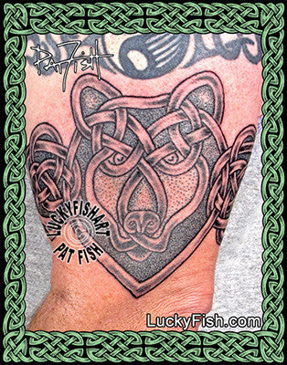 Celtic Indian Bear Totem Band Tattoo Design