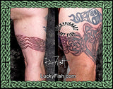 Celtic Bear Head Totem Band Tattoo Design